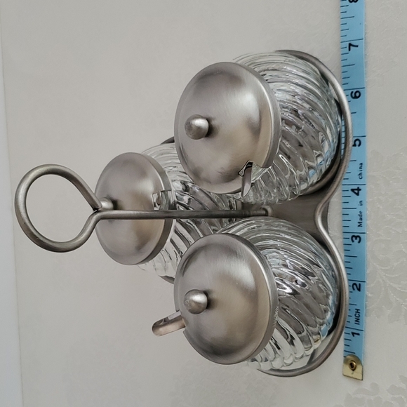 Winchester Three-jar Condiment Server with Spoons - Picture 10 of 11